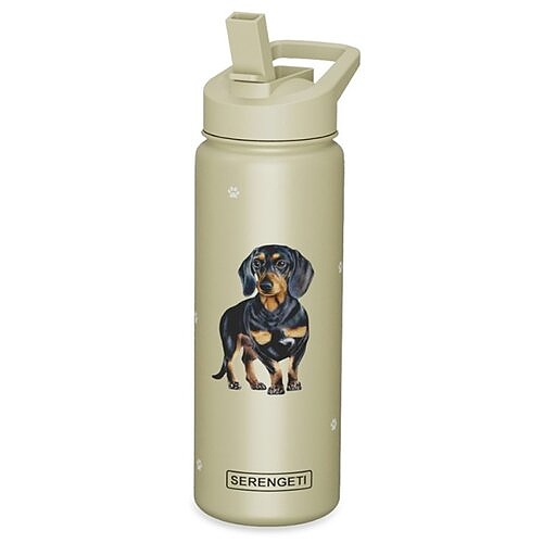 Water Bottle - Dachshund (black)